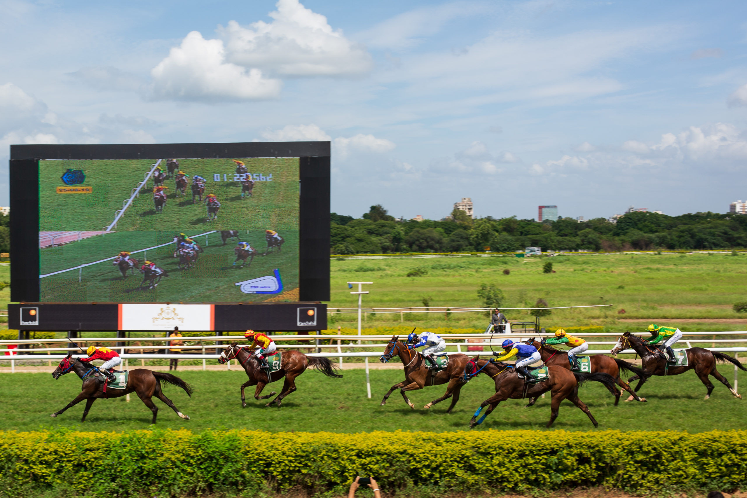 Course de chevaux façon jet set